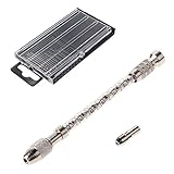 ハンドドリル ドリル ミニ ピンバイス 穴あけドリル ハンドツール 精密 ドリルつき 0.3-1.6mm（計20枚）