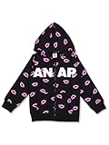 (アナップキッズ) ANAP KIDS リップ柄パーカー 100cm ブラック