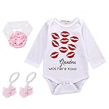 Lovoski 3点セット　乳児　ベビー　服セット　ロンパー　ボディースーツ　裸足　サンダル　ヘッドバンド　ターバン　髪飾り　ギフト