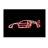 Ferrariフェラーリf40 by Octavian mielu、22 x 81 cmキャンバス壁アート