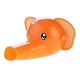 Sasairy 手洗い補助 子供用 取り付け簡単 手洗いサポート 蛇口 可愛い 手洗いグッズ 育成向け 洗面所ひとりで手洗い オレンジ