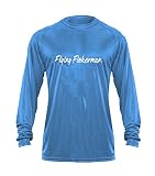 Flying Fisherman tl1407bm Redfishロゴ長袖パフォーマンスTシャツ 3L ブルー