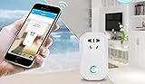 EcloudShopパワーProのスマートスイッチWIFIソケットアウトレットEUプラグは、無料IOS/ Androidのアプリを使ってどこからでもリモートオン/オフエレクトロニクス電源をオンに