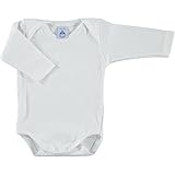 Babidu バビドゥ アンダーウエア 長袖USスリーブボディ 白 86cm 24M 綿100% 1112