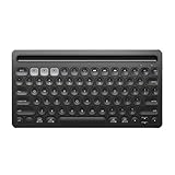iClever Bluetooth キーボード スタンド一体 マルチデバイス ワイヤレス キーボード USB充電式 PC・タブレット・スマホ