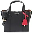 [トリーバーチ] トートバッグ レディース 56249 ショルダーバッグ ペリースモールトリプル レザー TORYBURCH PERRY SMALL TRIPLE COMPARTMENT TOTE ワンサイズ,BLACK(001) [並行輸入品]
