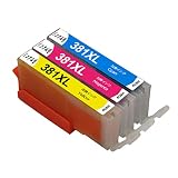 インクカートリッジ canon用 381 ３８１系BCI-381 C/M/Y各1本計3本セット『互換インク/大容量/残量表示/個包装/一年保証』対応機種: PIXUS TS8230 TS8130 TS8330 TS6230 TS6130 TR9530 TR8530 TR7530 TR703 TS6330 TS7330インク製造