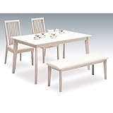 ダイニングテーブルセット ダイニングセット ベンチタイプ 4点セット 4人掛け 4人用 ベンチ付き 木製 北欧モダン