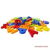 80個 マグネットアルファベット知育パズル 英語玩具 冷蔵庫用マグネット 数字と英語アルファベット DIY 知育玩具 英語単語 幼児教育 早期開発 積み木 強磁性 可愛いデザイン カラフル 算術記号も