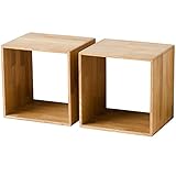 ライフスタイリングショップ 収納ボックス 2個組 木製 ウィスキー樽 樽材 ラック TR-052