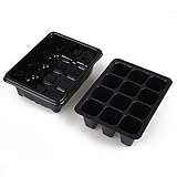 キコード 12個の穴 植える苗 ストレージコンテナ パティオの花のセット 鉢植え Plante 育種