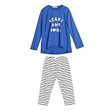 domybest ベビー服　肌着　長袖トップス＋ロングパンツ上下二点セッド　ボーダー柄 赤ちゃん　綿　パジャマ　ルームウェア　普段着　春夏秋 (110) (110)