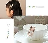[my fairy baby] キラキラ♪ パール ビジュー ヘアピン 2個 セット　女の子 アクセサリー (type B)