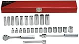 Wright Tool 377 6-Point Standard and Deep Metric Socket Set, 27-Piece by Wright Tool [並行輸入品]
