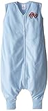 HALO Big Kids SleepSack Wearable Blanket Micro Fleece, Blue, 4-5T