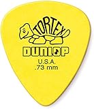 Jim Dunlop USA TORTEX スタンダード ギターピック 0.73mm 黄色 12枚 418P 【並行輸入品】