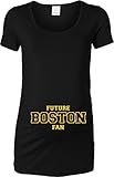 FutureボストンHockeyファン女性のマタニティTシャツ US サイズ: M カラー: ブラック