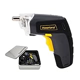 ユニテコ(Uniteco) 電動ドライバーS008　4.0V　コードレス　充電式　USBチャージ可能　照明機能　正逆転可能　電動ドライバーセット（1個充電器、26本ビット、1本延長棒、金属収納ケース付