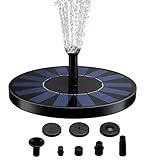 TurnRaise ソーラーパネル水ポンプ 太陽光噴水ポンプ 散水キット ブラシレスモーター採用 ３個ノズル付き 庭、ガーデン池、魚の水槽、水を酸素循環に対応