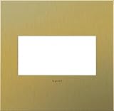 Legrand ( awc2gbb4 ) Adorne真鍮ブラシ2-gang壁プレート