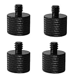 ユアクト 1/4オス-1/4メス カメラネジアダプター マイクスタンドアダプター マイク三脚スタンド用 4個