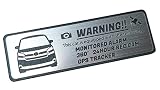 ＜小サイズ＞ VELLFIRE ヴェルファイア 30系 前期 セキュリティ エンブレム 24時間監視 ドライブレコーダー GPS トラッカー ステッカー