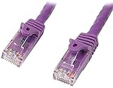StarTech.com カテゴリ5e LANケーブル 10m パープル ツメ折れ防止RJ45コネクタ Cat5e UTPイーサネットケーブル 45PAT10MPL