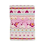 Baby Gear Plush Boa Ultra Soft Baby Girls Blanket 30 x 40 Tribal Pink Patterns by Baby Gear