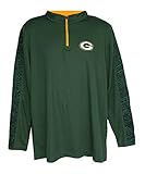 Green Bay Packers大人用サイズS 1 / 4 Zipデジタル迷彩袖プルオーバーシャツ – グリーン