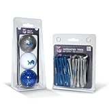 (Detroit Lions) - NFL 3 Pack Golf Balls (50 Pack Team Tees)