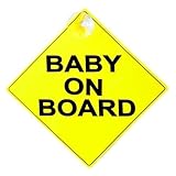 Prime-Line Products S 4729 Baby On Board 5-Inch by 5-Inch Car Window Sign With Suction Cup by Prime-