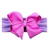 ベビー蝶結びヘッドバンド、Hongxin幼児フローラルヘアバンド女の子リボンヘアバンド写真撮影小道具子供用かわいいDIYゴム布ヘアアクセサリー 15*4CM Hongxin