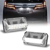 POPMOTORZ LED ライセンスランプ トヨタ用 50系 プリウスアルファード ヴェルファイア 30系 専用設計 ナンバー灯 高輝度 カプラーオン 取付簡単