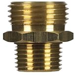Jmfホースアダプタ3 / 4 " MHT X 1 / 2 " MPTイエロー真鍮袋詰め