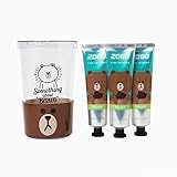 Line Friends 2080ラインの友達ブラウン歯磨き粉＆アイスタンブラーセット歯磨き粉の3つの歯磨き粉歯磨き粉歯科治療輝く歯口臭予防、歯周病ホワイトニングホワイトニング（並行輸入品）