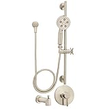 Speakman SM-1050-P-BN Neo Anystream Handheld Shower Head with Hose, Shower Valve, Tub Spout and ADA 