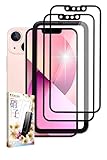 叶kanae カナエ iPhone13 mini 用 ガラスフィルム 強化ガラス 全面保護 保護フィルム フィルム 液晶保護フィルム 黒縁 2枚入り