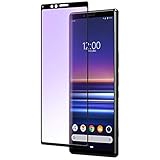 Asakeisu Xperia 10 II SO-41A ガラスフィルム ブルーライトカット 日本旭硝子素材 Xperia 10 II フィルム SO-41A フィルム Xperia 10 II ガラスフィルム エクスペリア 10 II 強化ガラスフィルム 0.26mm 対応機種（Xperia 10 II）ブラック