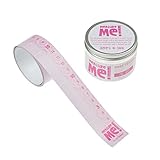 Measure Me 。Baby roll-upドアフレーム成長高さチャートの子供キッズ部屋 – ピンクSwirl