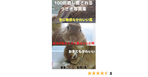100倍癒し癒されるうさぎ写真集 こにく 7兎 小説 文芸 Kindleストア Amazon