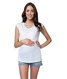 RIPE maternity スラブタンクマタニティトップ サイズM ホワイト S6029