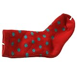 ZZソックスベビー新生児幼児コットンクルーソックスPolka Dots Printed Socks カラー: レッド