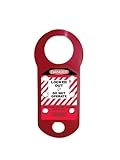 Accuform Signs KDH733 STOPOUT Double-Cross Aluma-Tag Scissor-Style Hasp, Legend "DANGER LOCKED OUT D
