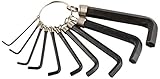 ATE Pro. USA 41064 Wrench, Hex Key, on Ring, Metric 10-Piece Set by ATE Pro. USA