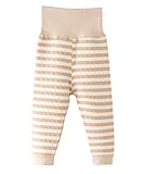 エルフ ベビー(Fairy Baby)オーガニックコットン腹巻付きパンツ 男女兼用 秋冬 あったか ストライプ73CM