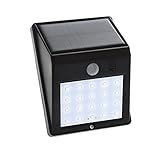 FLAMEER 太陽光ウォールランプ　20LED　防水　　ガーデン　屋外　ホーム用　耐久性　省エネ　全２カラー - ブラック