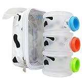 Basilic Baby Formula Milk Powder Dispenser - 3 Compartment (Cow Pattern) by Basilic