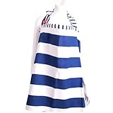 エスメラルダ 授乳カバー マリンボーダーW