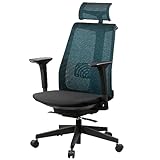 イトーキ オフィスチェア サリダ YL8 YL8-DBBL-AEL アジャスタブル肘付 ダックブルー×ブラック