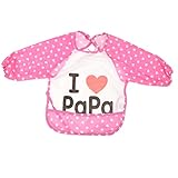 B Baosity 子供 芸術 スモック 防水 アーティスト ペイント エプロン 長袖 食事用スタイ エプロン　